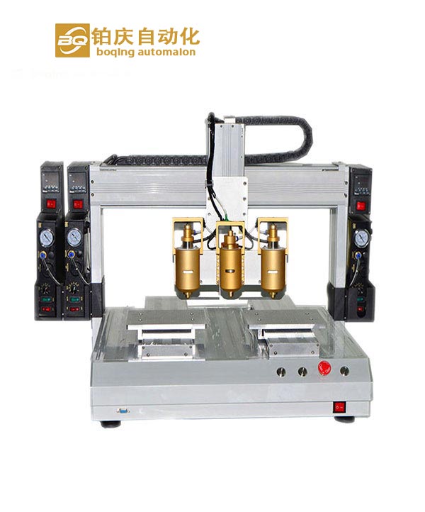 三頭雙工位熱熔膠自動點膠機